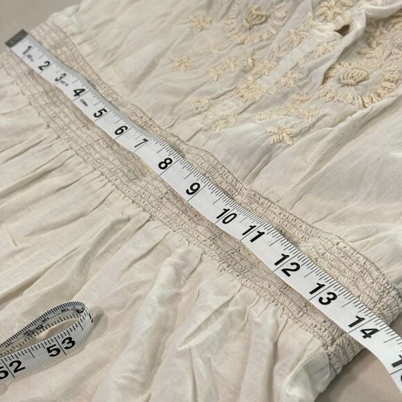 FREE‎ PEOPLE Vintage Y2K babydoll halter tank strappy boho womans 10 academia - Picture 12 of 13